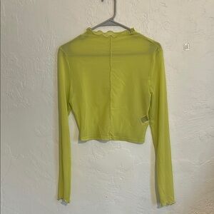 SHEIN Neon Green Long Sleeve Top